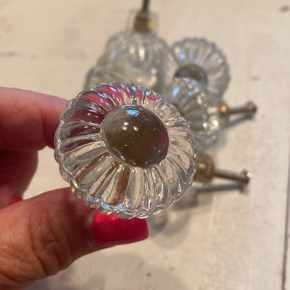 Crystal knobs vintage - Picture 2 of 3